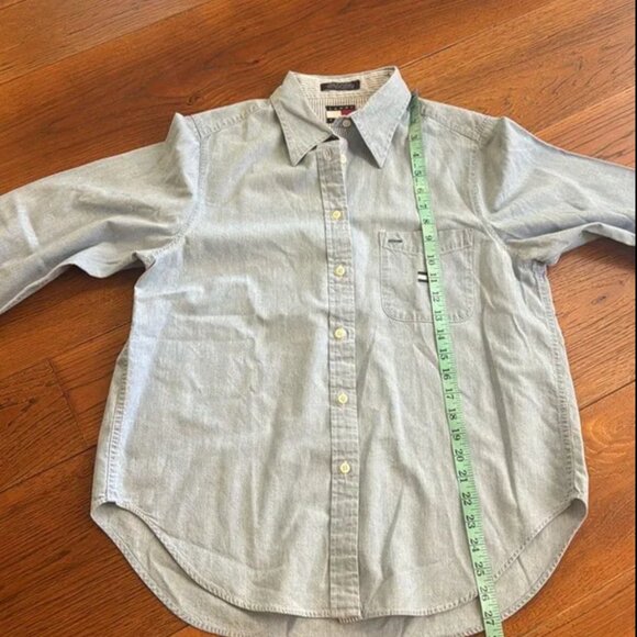 Tommy Hilfiger Light Blue Casual Button Down Shirt - Picture 6 of 6